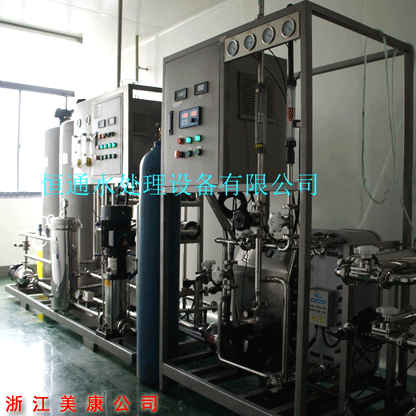 时产1吨 反渗透十EDI纯化水设备（浙江美康公司）